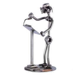 SPEAKER WITH DESK Handmade Metal Sculpture - Steelman24